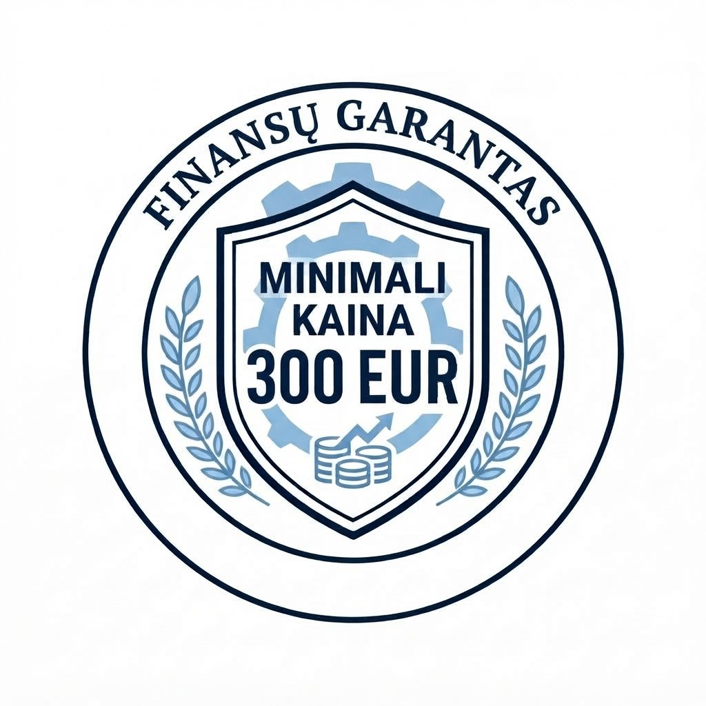 Įstatinio kapitalo keitimas garantijos ženklas - minimali kaina 300 EUR